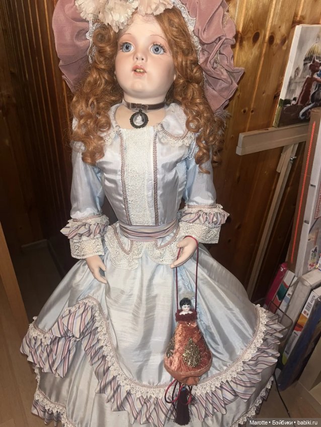 Сумочка - сюрпризница с антикварной головкой (фото 4)