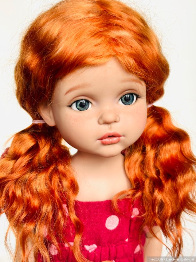 Рыжик Лиза, авторская шарнирная кукла из полиуретана, фулсет (фото 2)