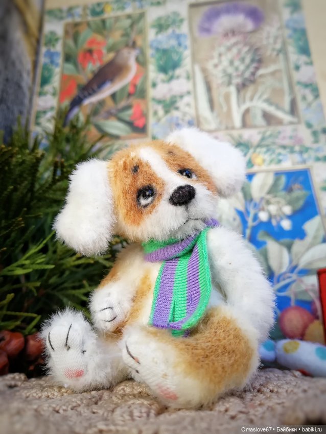 Щеночек с конфеткой — Авторские игрушки (фото 10)