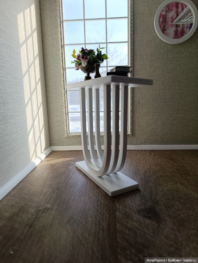 Набор: консоль + зеркало — Кукольная мебель (фото 4)