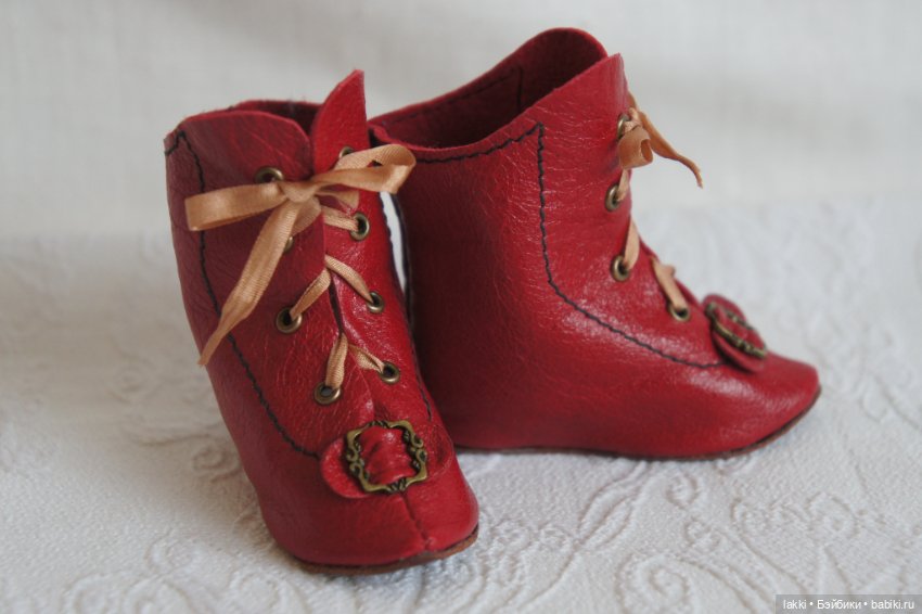 Сапожки для антикварной куклы (фото 2)