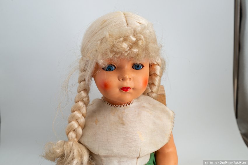 Кукла паричковая, Германия ГДР послевоенная (фото 2)