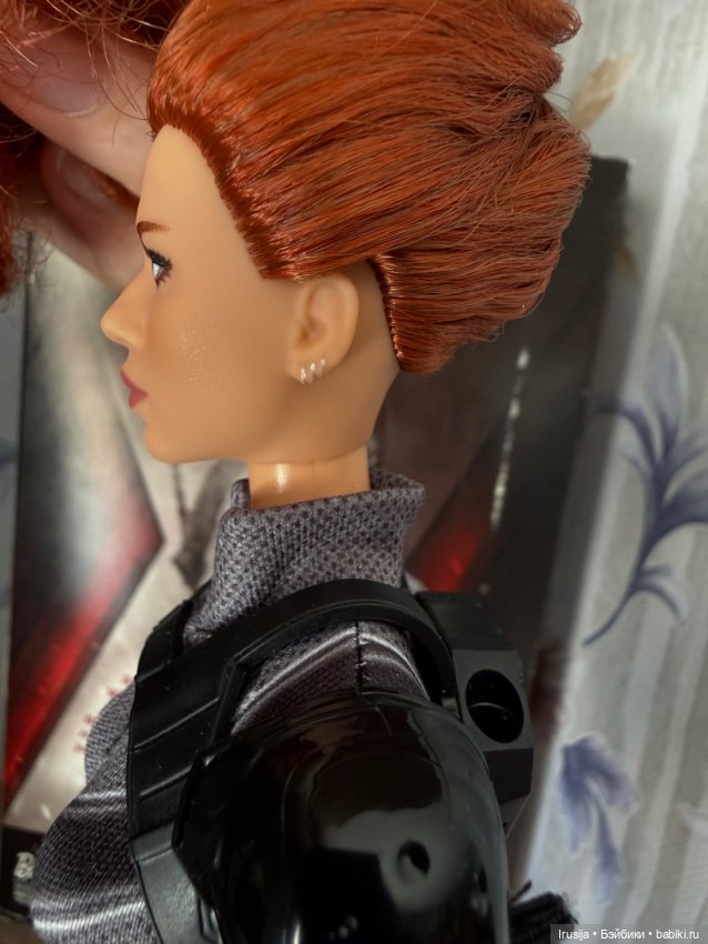 Кукла барби Черная вдова Black Widoow (фото 7)