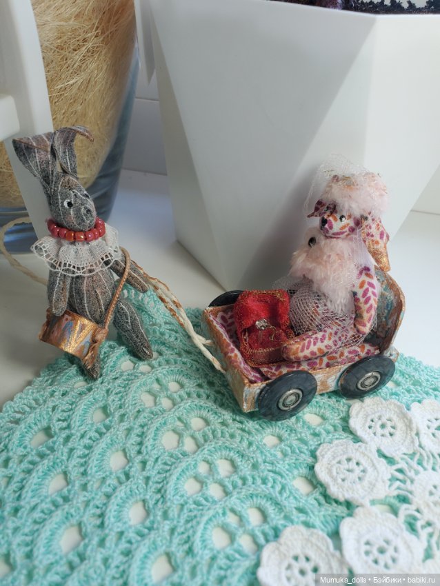 Пасхальные зайцы Жених и невеста (фото 8)