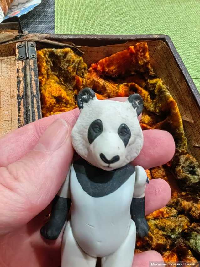 Старинная кукла панда Германия (фото 4)