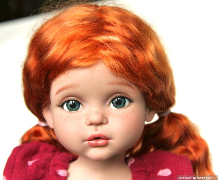 Рыжик Лиза, авторская шарнирная кукла из полиуретана, фулсет (фото 6)