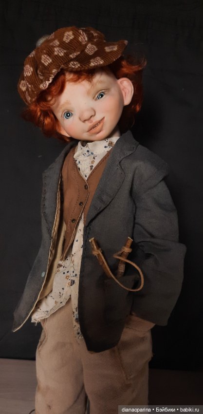 Кукла коллекционная. Мальчуган хулиган (фото 3)
