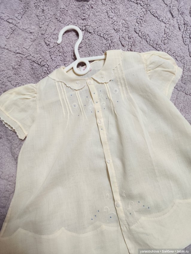 Винтажные тоненькие хлопковые детские платья для ваших кукол (фото 4)