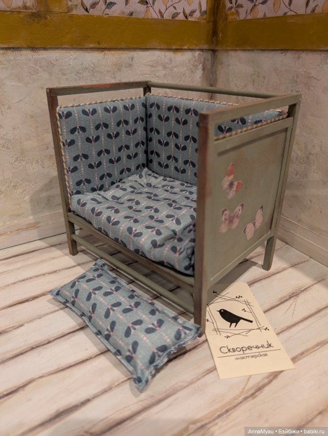 Мини диванчик "Бабочки-шалфей" (фото 3)