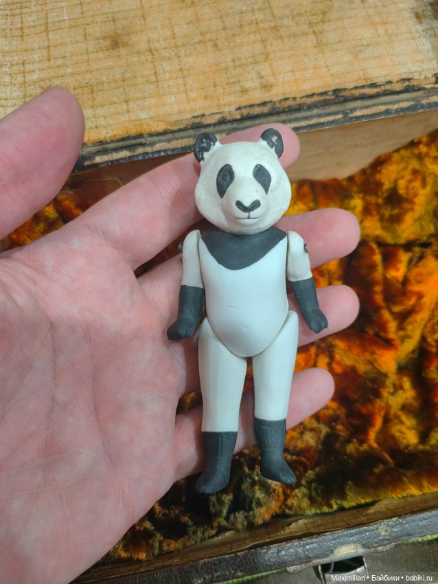 Старинная кукла панда Германия (фото 6)