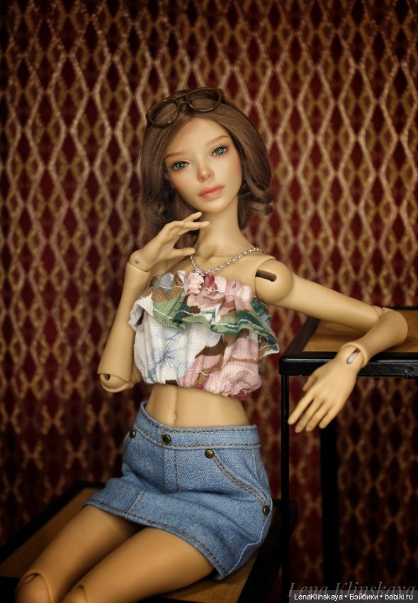 Голова куклы БЖД Алисы Glacedolls (фото 6)