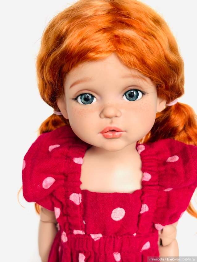 Рыжик Лиза, авторская шарнирная кукла из полиуретана, фулсет (фото 3)