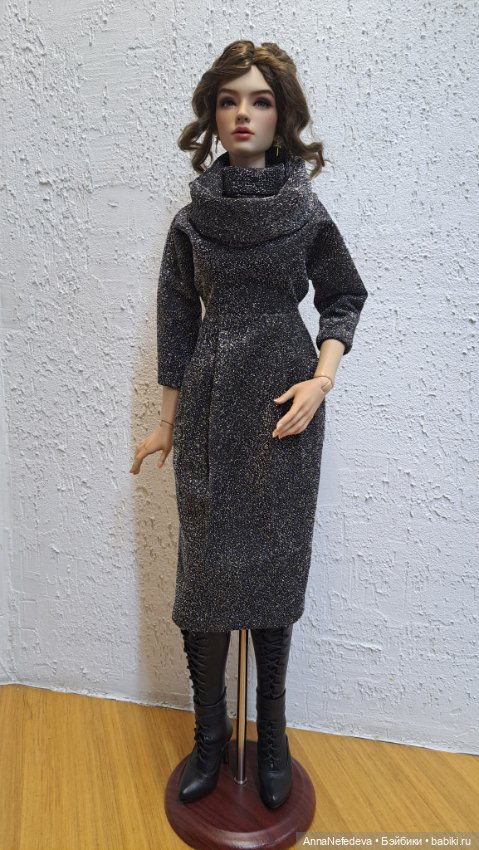 Платье с люрексом для SD — Одежда для BJD