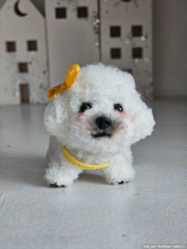 Бишон фризе миниатюра для кукол (фото 2)