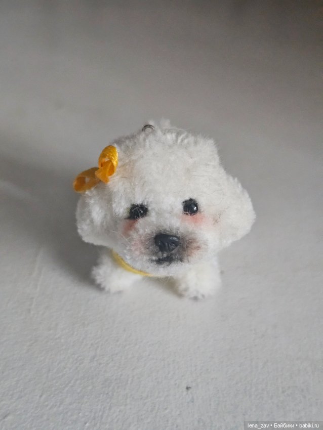 Бишон фризе миниатюра для кукол