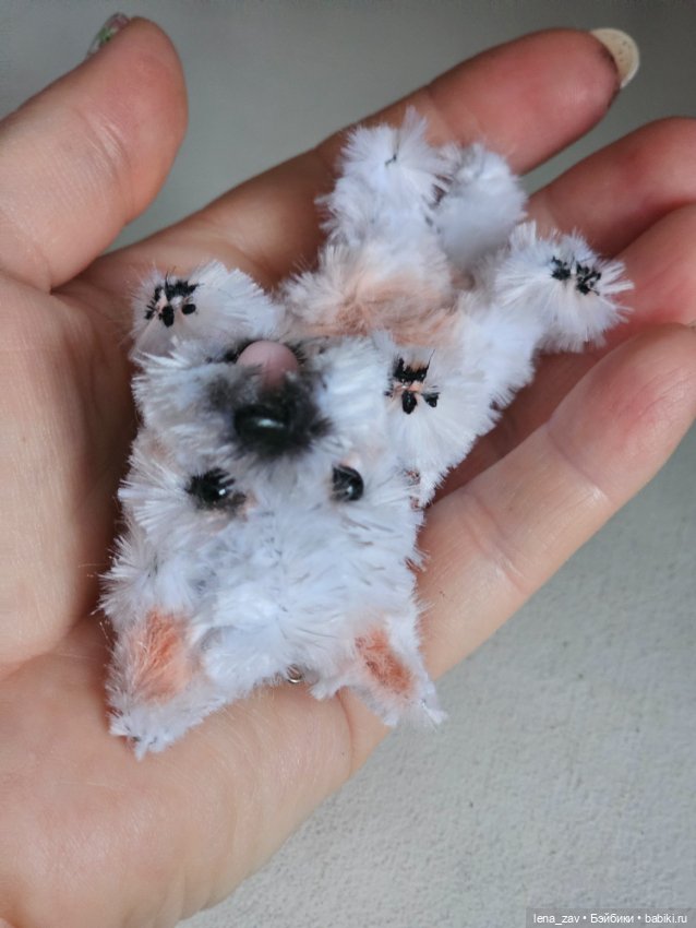 Вестик щеночек миниатюра для кукол (фото 3)