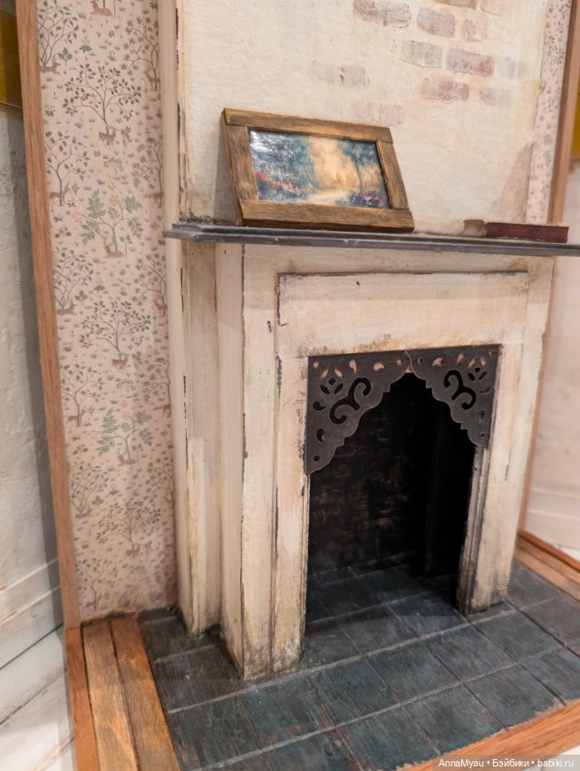 Камин в старом доме — Кукольная мебель