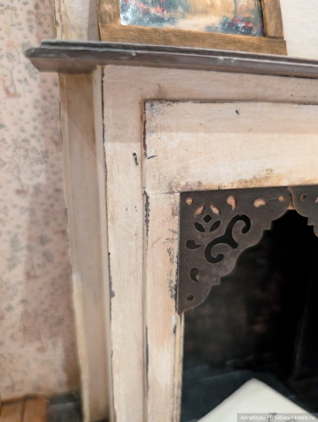 Камин в старом доме — Кукольная мебель (фото 6)