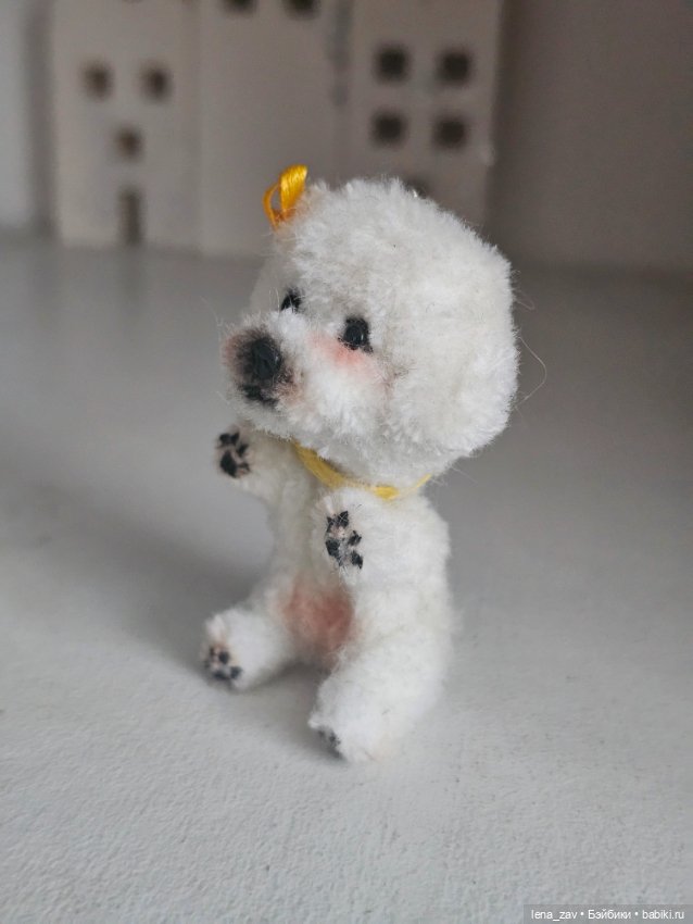 Бишон фризе миниатюра для кукол (фото 8)