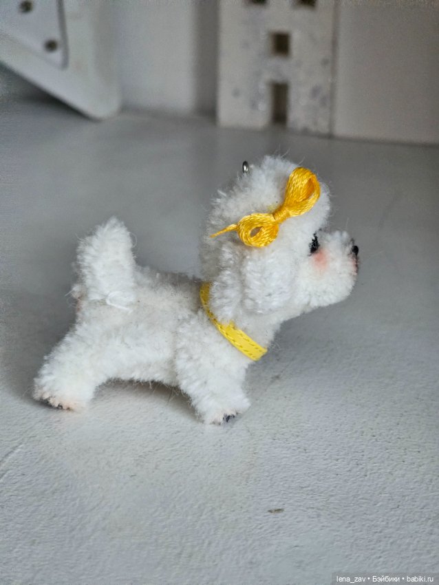 Бишон фризе миниатюра для кукол (фото 4)