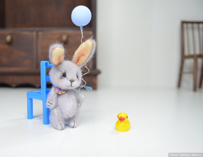 Мини заяц) — Авторские игрушки (фото 3)