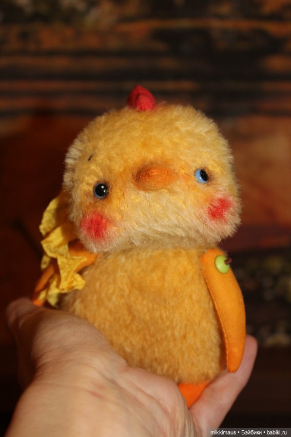 Цыпленок тедди - Помпон — Авторские игрушки