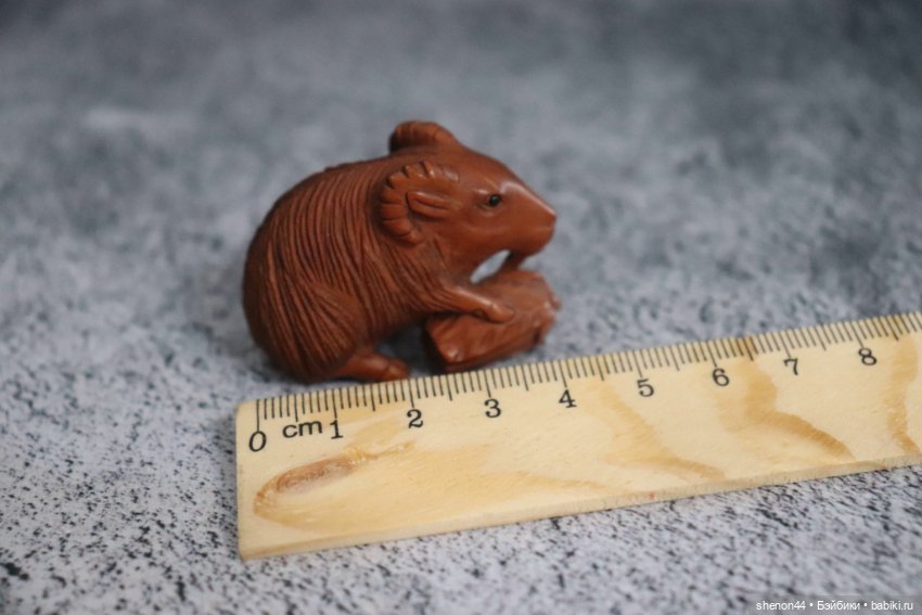 Нэцкэ "Коза с капустой" — Статуэтки (фото 5)