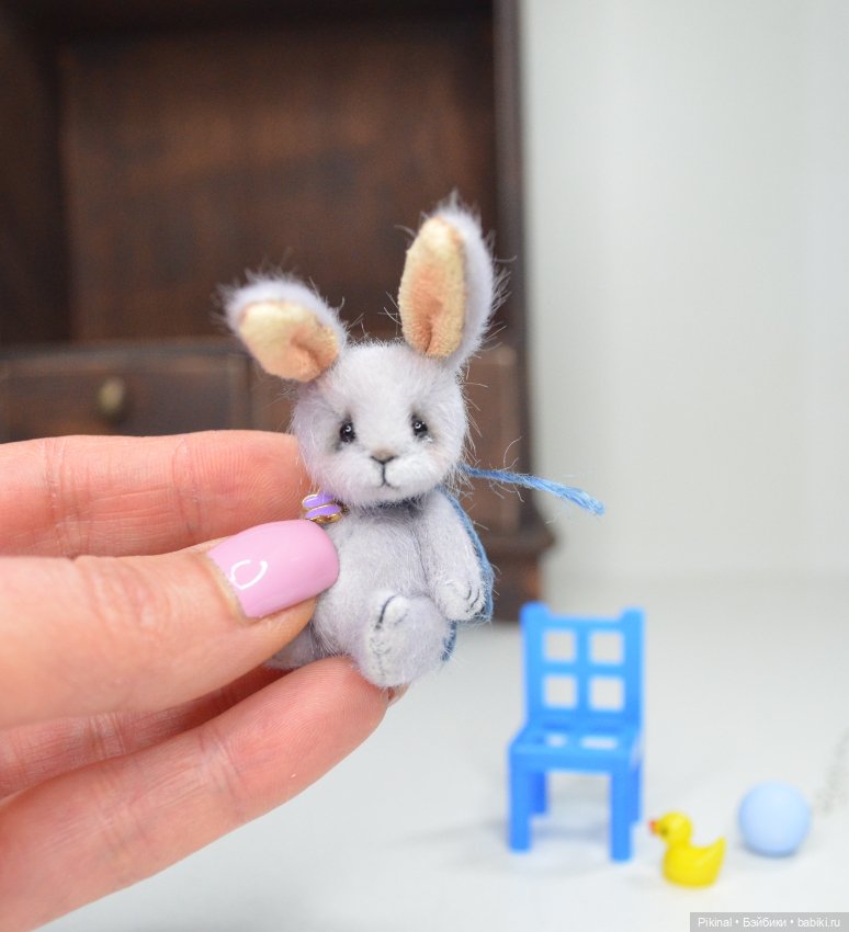Мини заяц) — Авторские игрушки (фото 4)