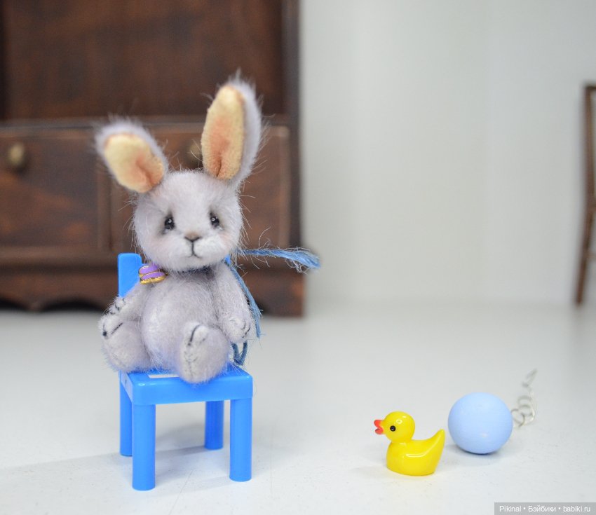 Мини заяц) — Авторские игрушки (фото 2)