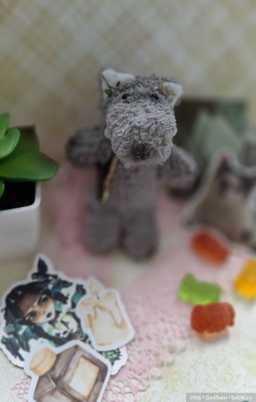 Авторская игрушка Волчонок (фото 4)