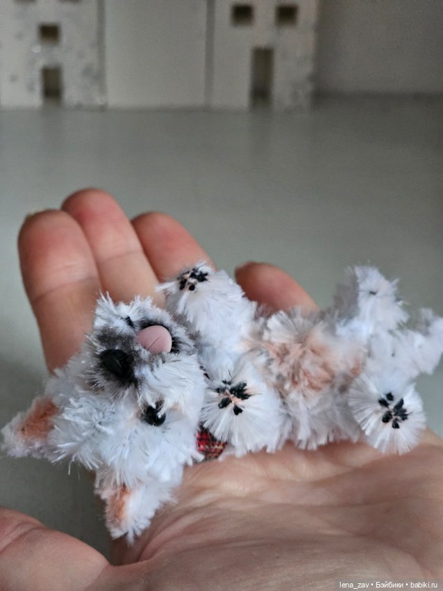 Вестик щеночек миниатюра для кукол (фото 8)