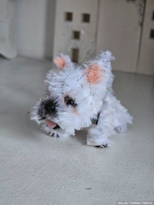 Вестик щеночек миниатюра для кукол (фото 6)