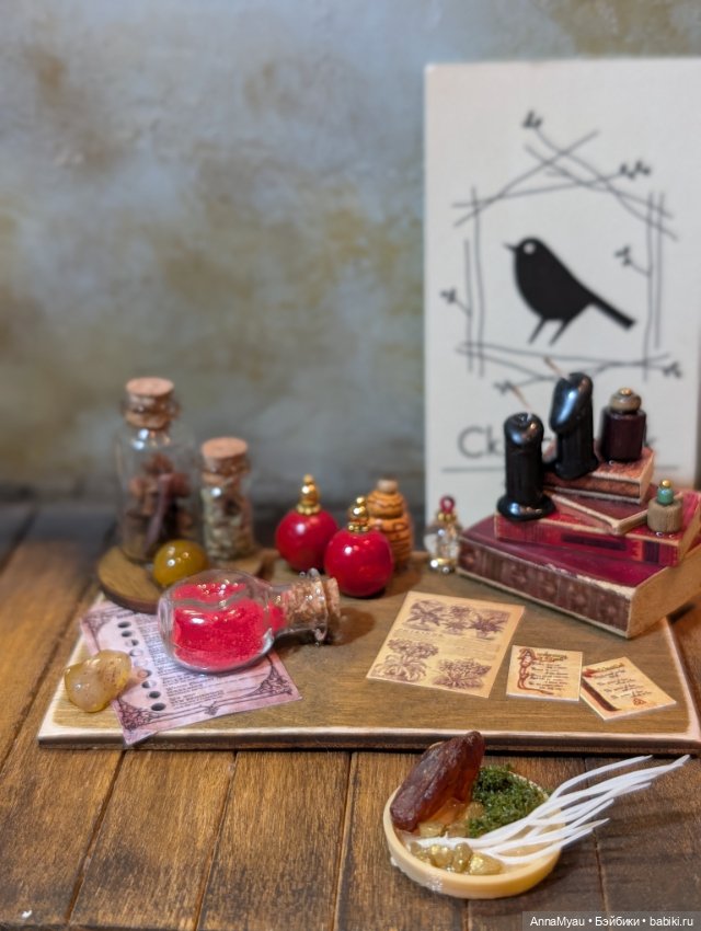 Миниатюрная композиция "красные колбы" (фото 4)