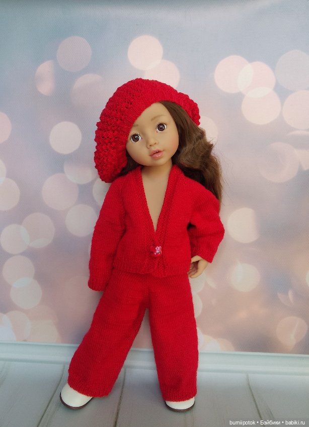 Продам вязаный костюм для Готц 36см