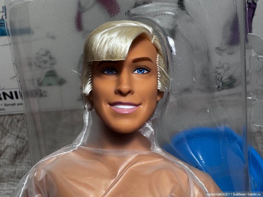 Кен Райан Гослинг из сета "Сцена у костра" по фильму "Барби" нюд (2) (фото 3)