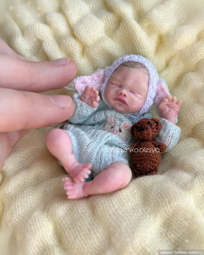 Миниатюрная кукла младенец Аркаша