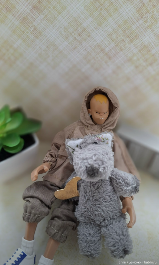 Авторская игрушка Волчонок (фото 5)