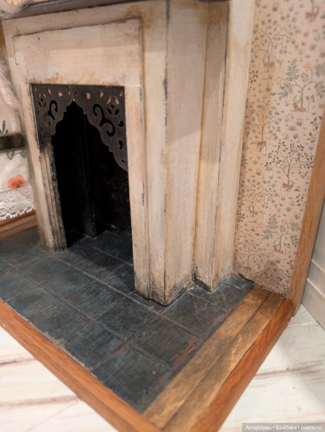 Камин в старом доме — Кукольная мебель (фото 10)