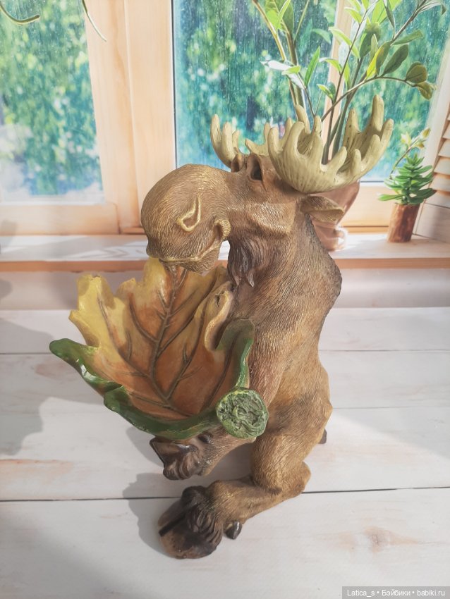Лось с листиком — Статуэтки (фото 2)