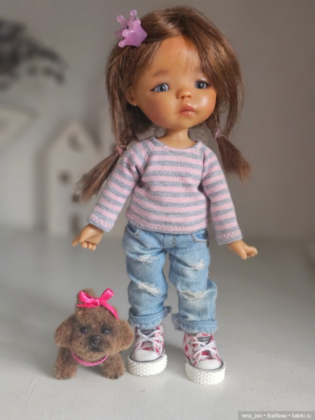 Шоколадный пудель миниатюра для барби и др (фото 8)