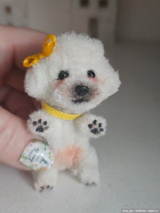 Бишон фризе миниатюра для кукол (фото 7)