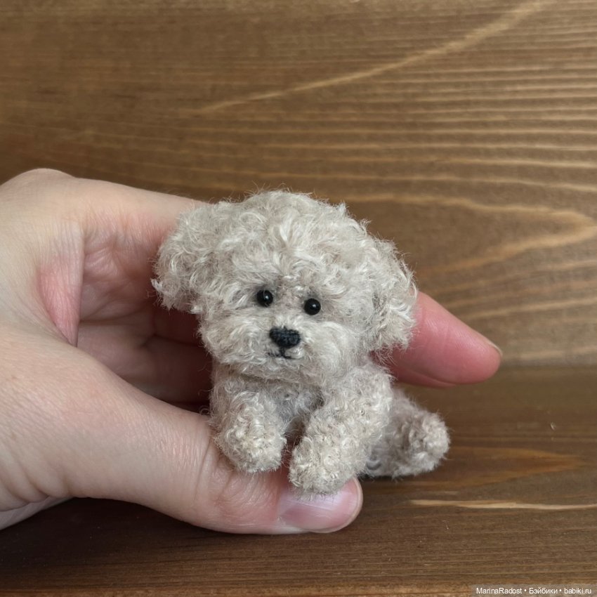 Кудрявый щенок. Друг для куклы (фото 2)