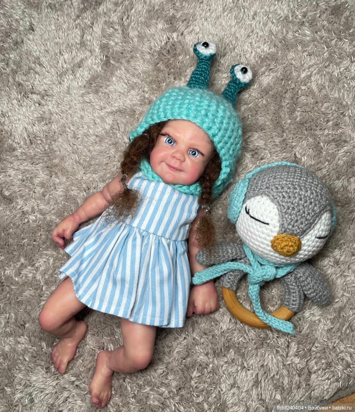 Силиконовая малышка реборн (фото 6)