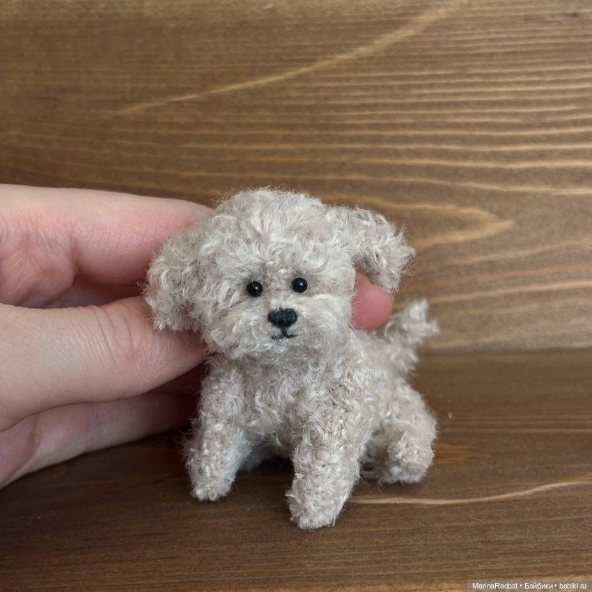 Кудрявый щенок. Друг для куклы (фото 5)