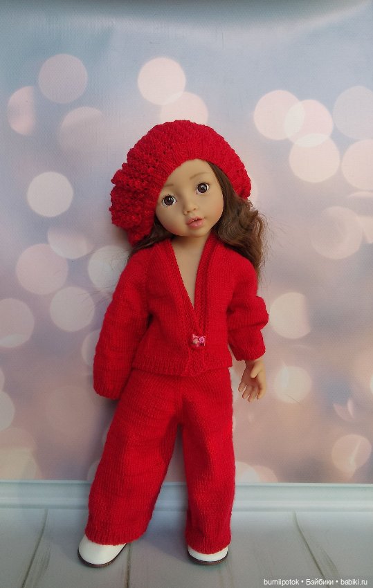 Продам вязаный костюм для Готц 36см (фото 3)