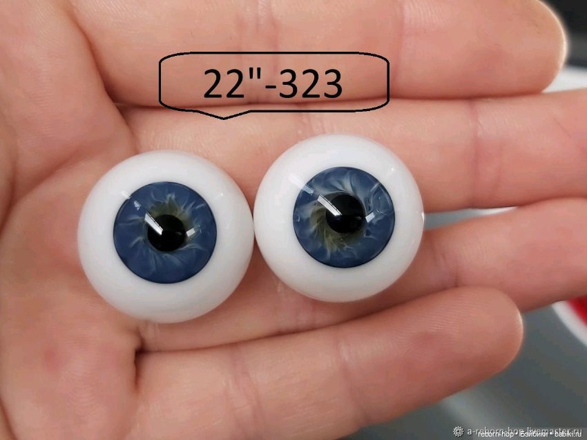 22"- глаза стекло для коллекц . кукол (фото 7)
