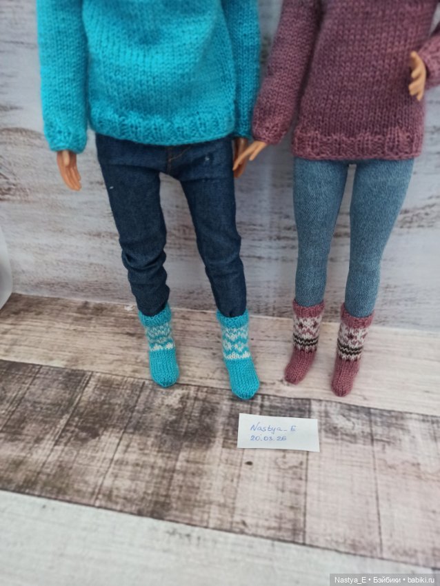 Вязаная одежда на кукол 30 см (фото 4)