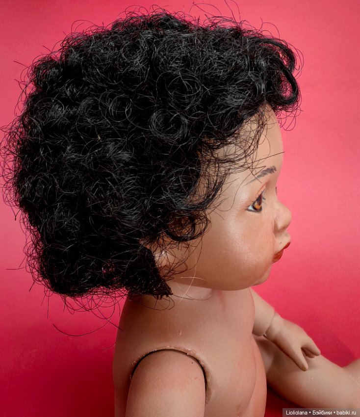 Кукла фарфоровая Малышка-африканка от Jeanne Singer OOAK