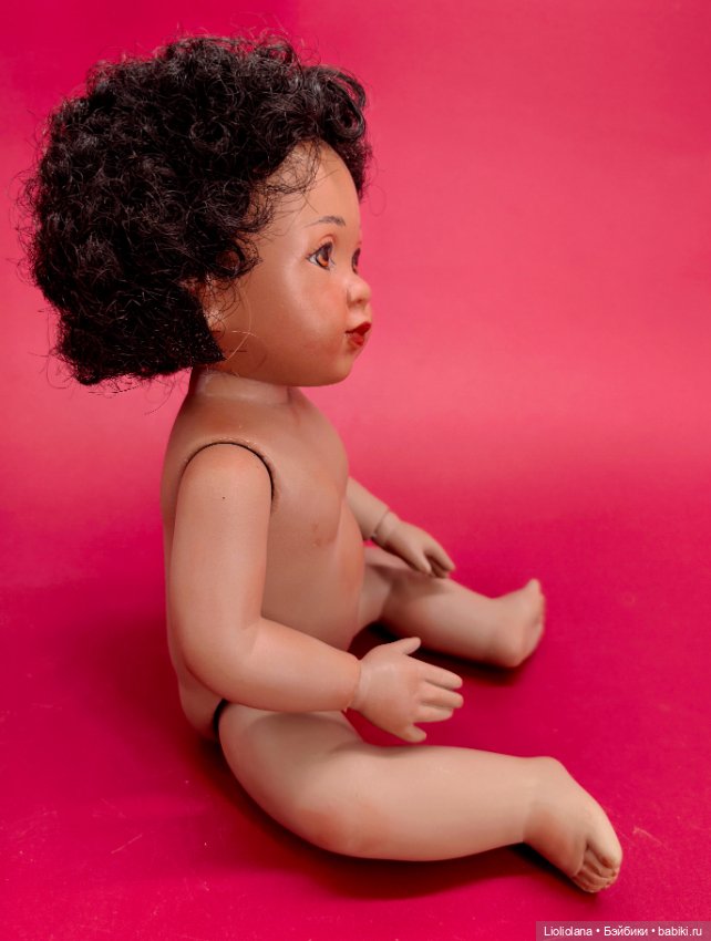 Кукла фарфоровая Малышка-африканка от Jeanne Singer OOAK (фото 10)