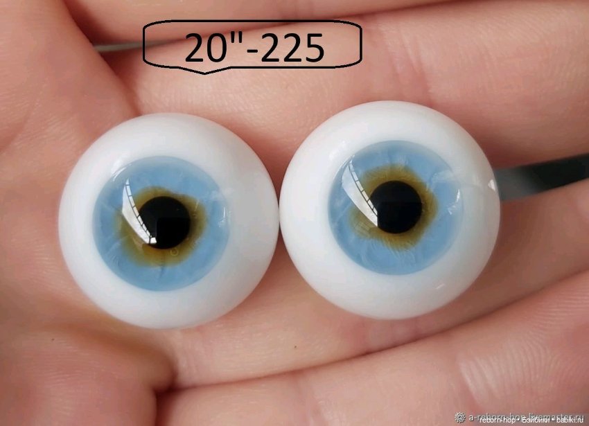 20"- глаза стекло для коллекц . кукол
